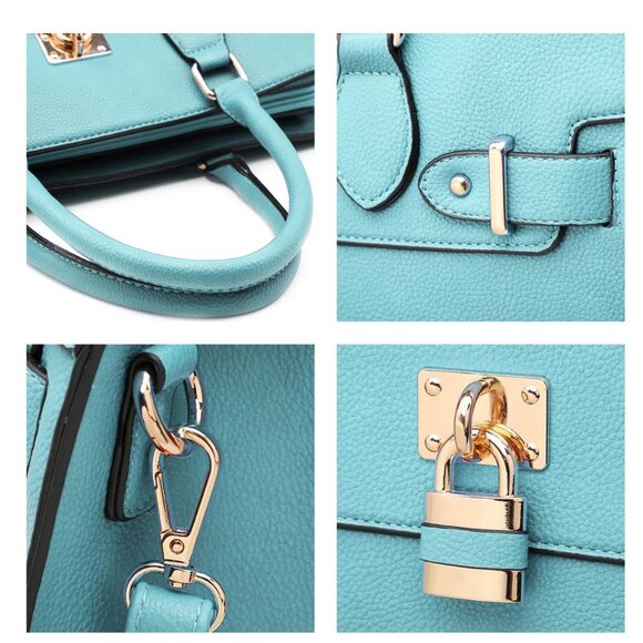 Birkin LookALike Handbag in Tiffany Blue - Picture 16 of 16